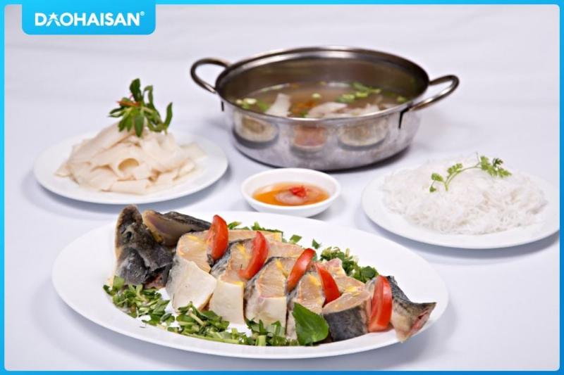 Các nguyên liệu cần thiết cho món lẩu cá tầm hấp dẫn chuẩn bị nấu